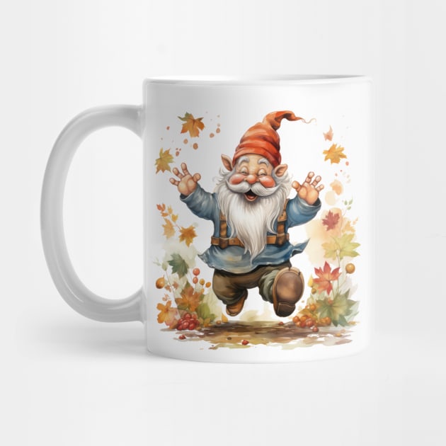 Autumn Happy Gnome #13 by Chromatic Fusion Studio